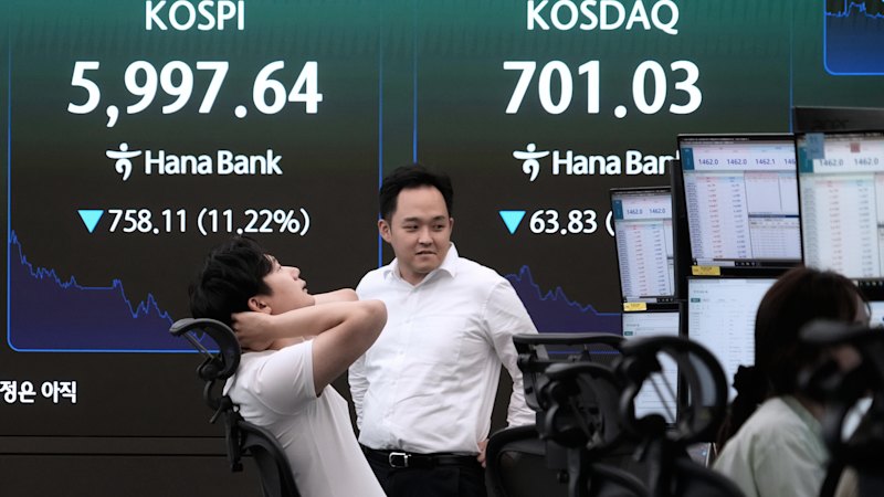 ‘Get out of this hell’: Investors panic after chip bubble bursts