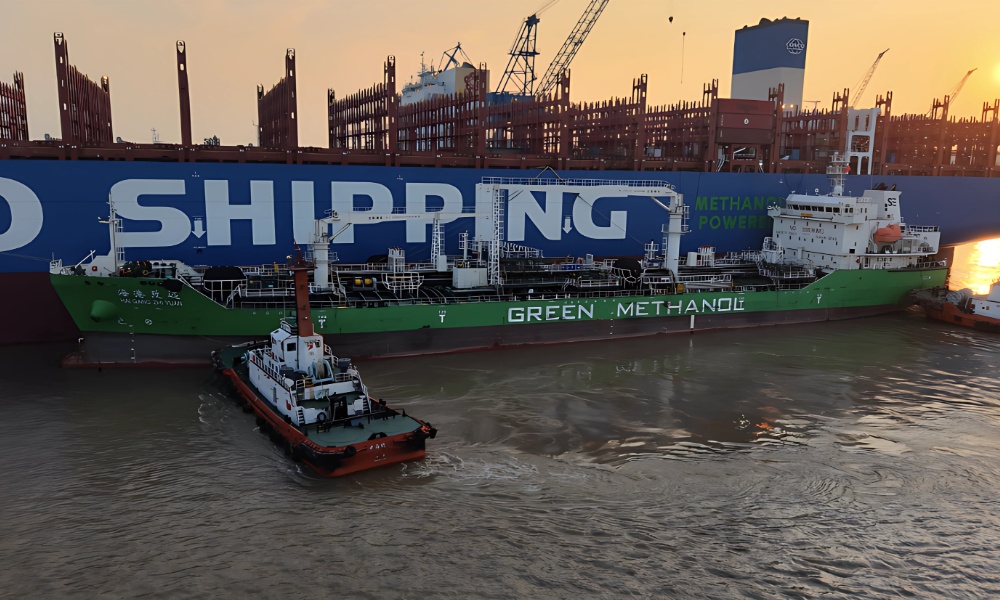 China pulls ahead of Europe in green shipping fuels