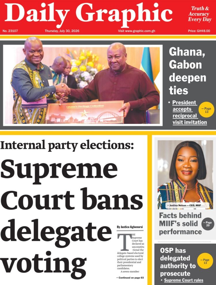 Today’s front pages: Thursday, July 30, 2026