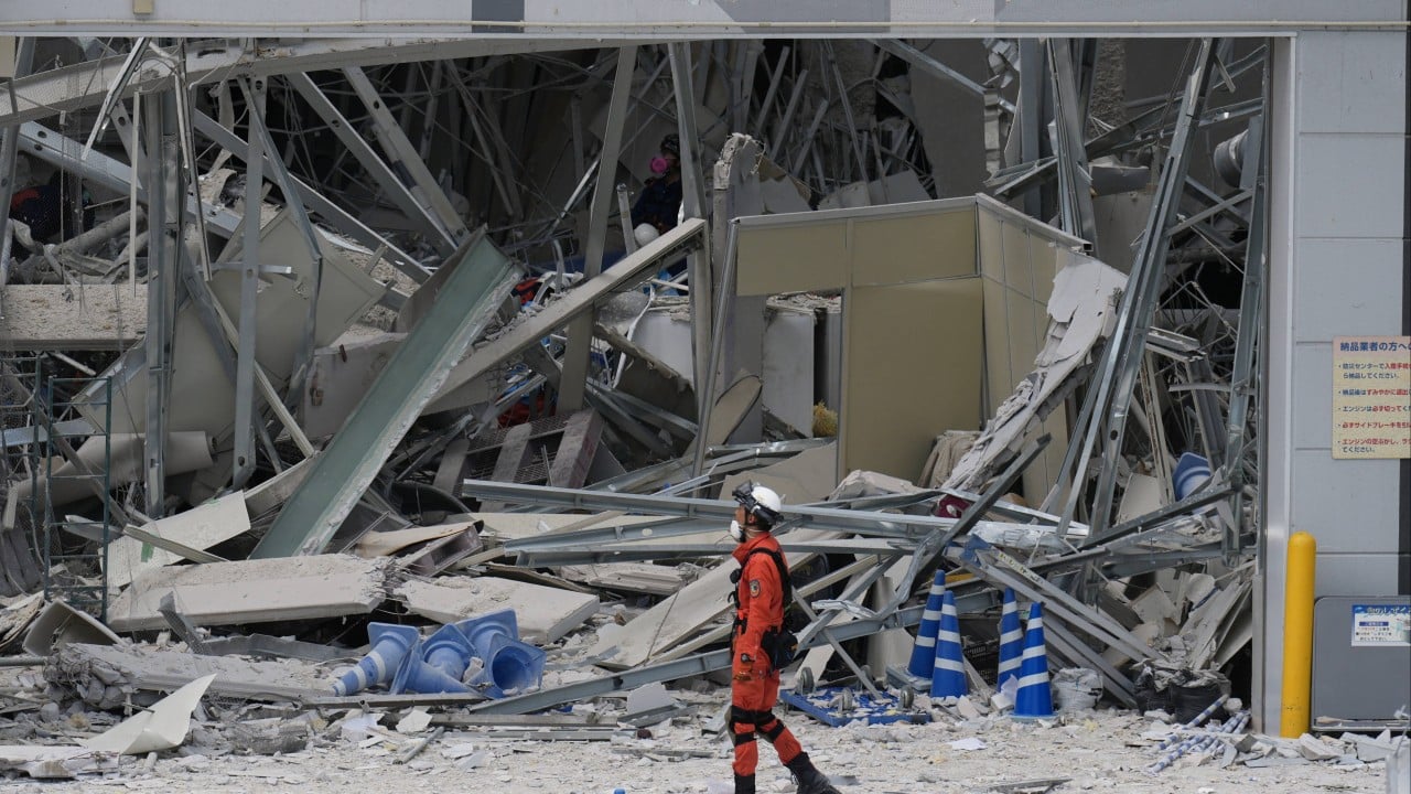 Japanese mall is rebuilt to withstand earthquakes. Then it collapses again