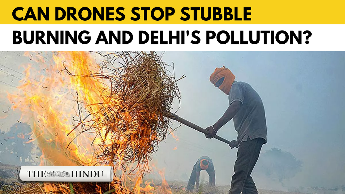 Watch: How drones could help curb stubble burning this winter