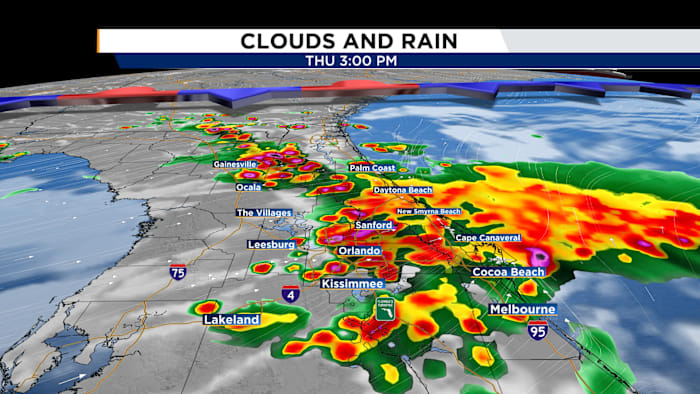 Numerous T-Storms, some strong, Thursday afternoon