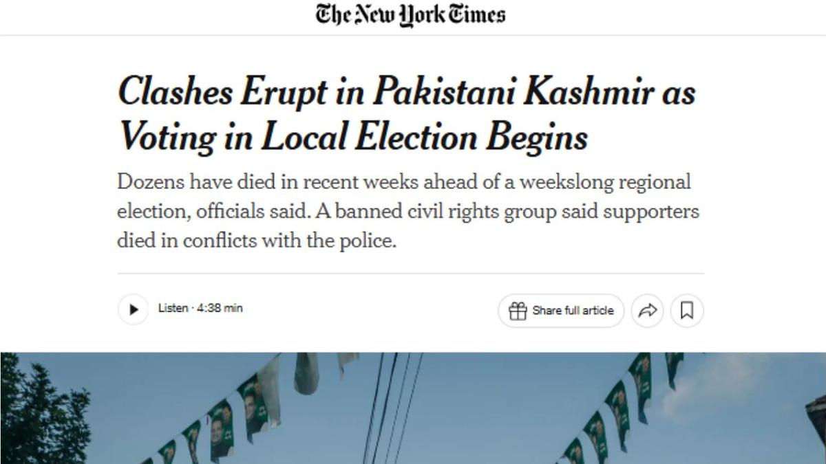 ‘Misleading’: India calls out New York Times’ headline