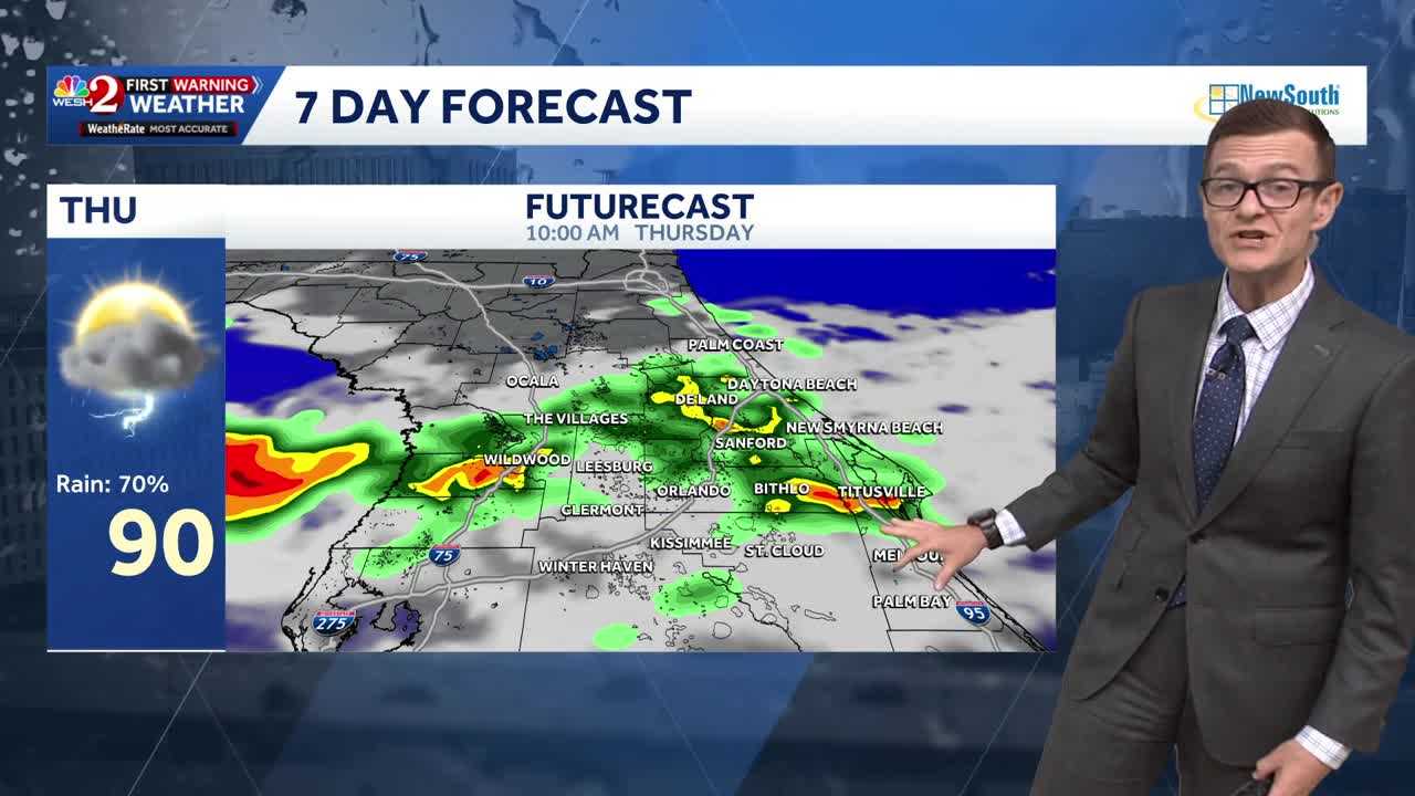 Morning showers give way to widespread afternoon storms