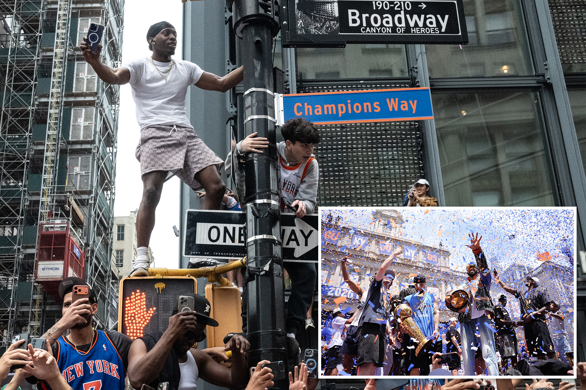 Knicks’ ‘Champions Way’ sign could go to one determined — and wealthy — fan at NYCDOT auction