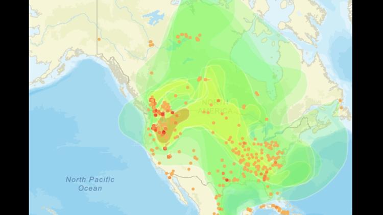 Why is the sky hazy across metro Atlanta?