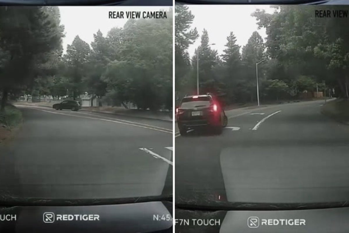 Driver reverses for over a mile in shocking road rage pursuit