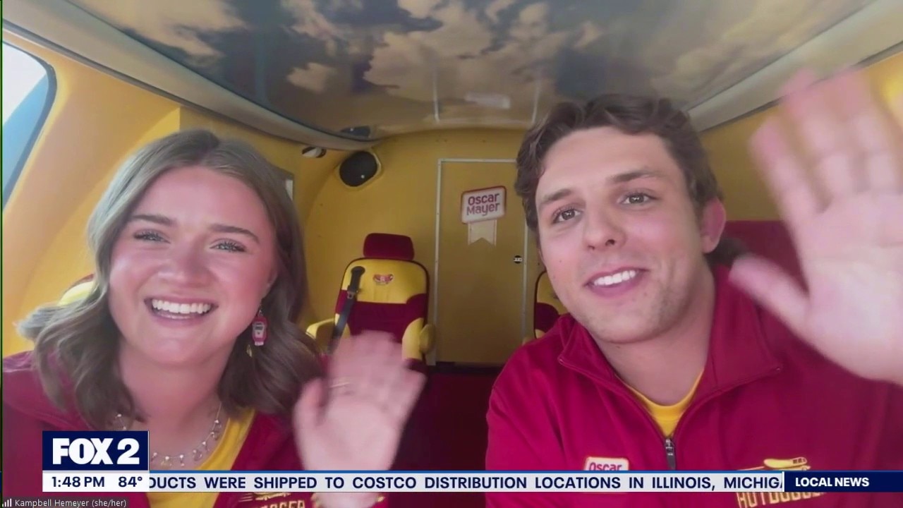 Where you can find the Oscar Mayer Wienermobile while it's in Michigan