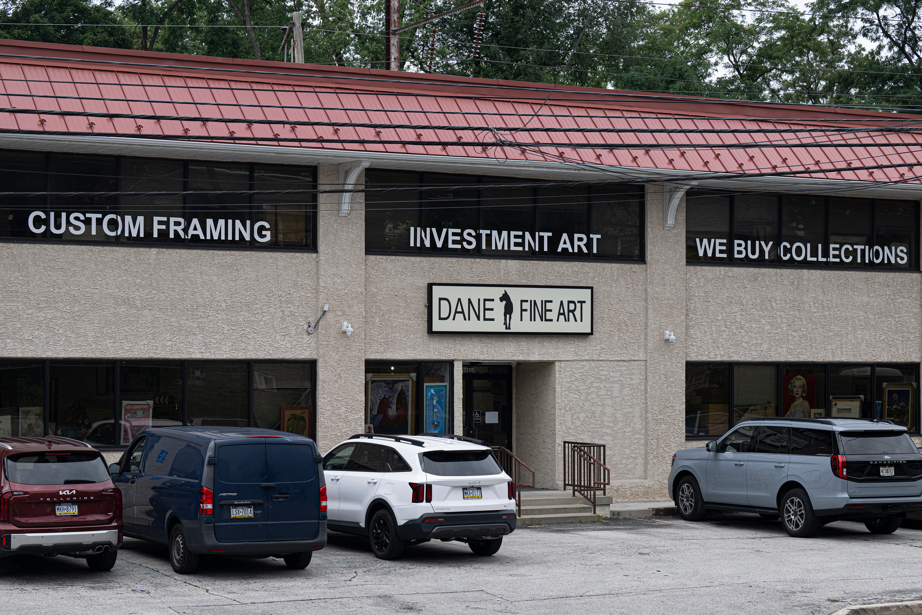The FBI searched a Haverford Township art gallery
