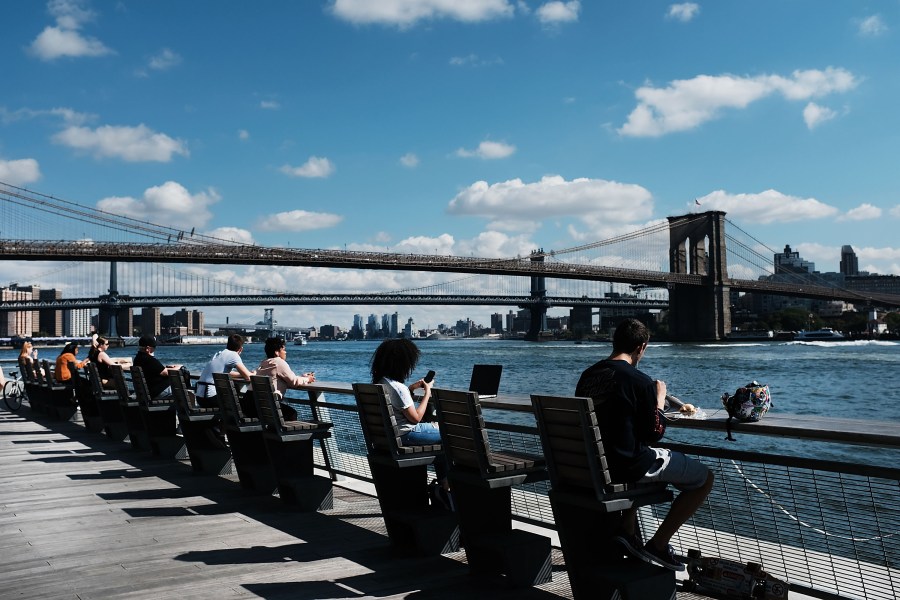 Sunshine returns to NYC, but it stays muggy