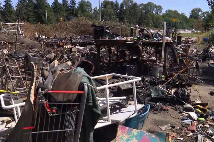 Richmond homeless encampment now deemed ‘hazardous site’ after fire