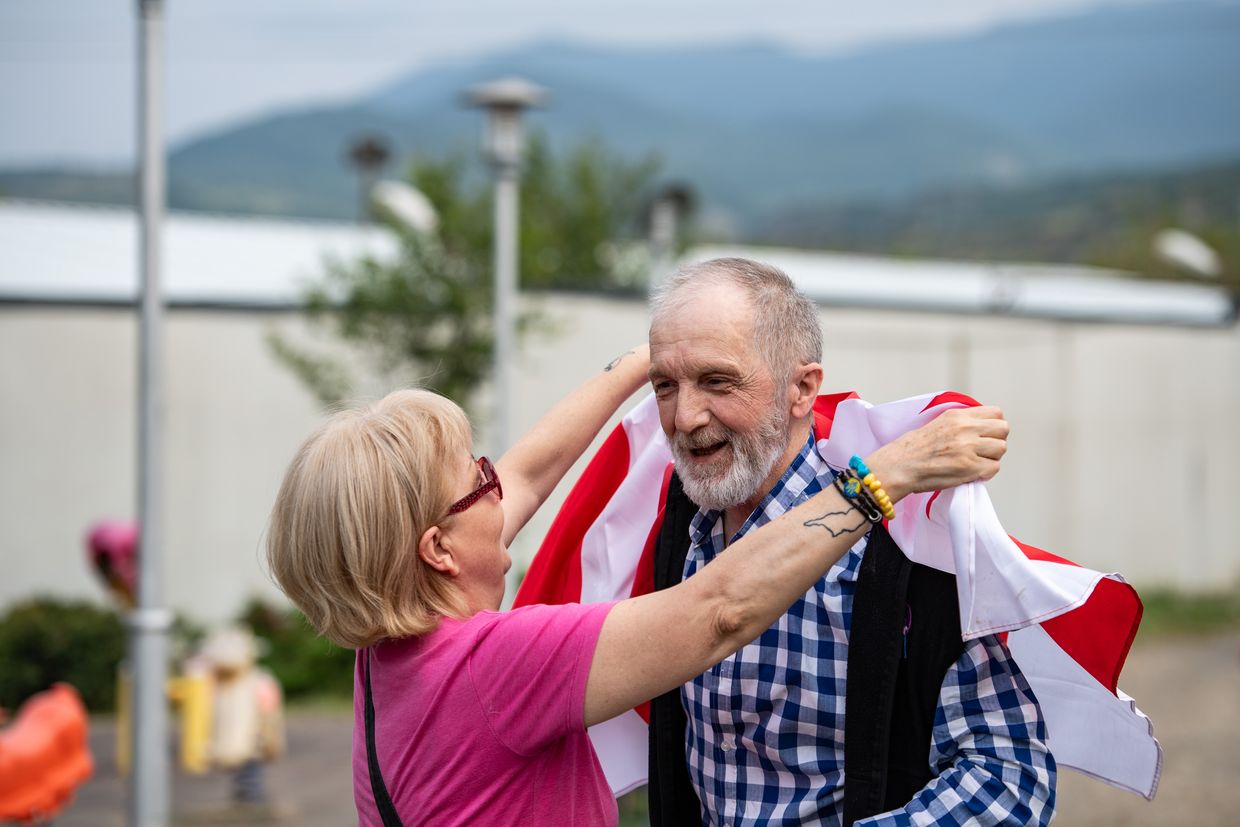 Georgian protester released after nine months in prison for ‘road-blocking’