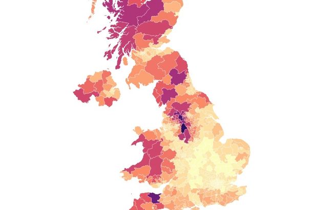 UK wildfires map shows areas most at risk from infernos as fire rages near nuclear plant