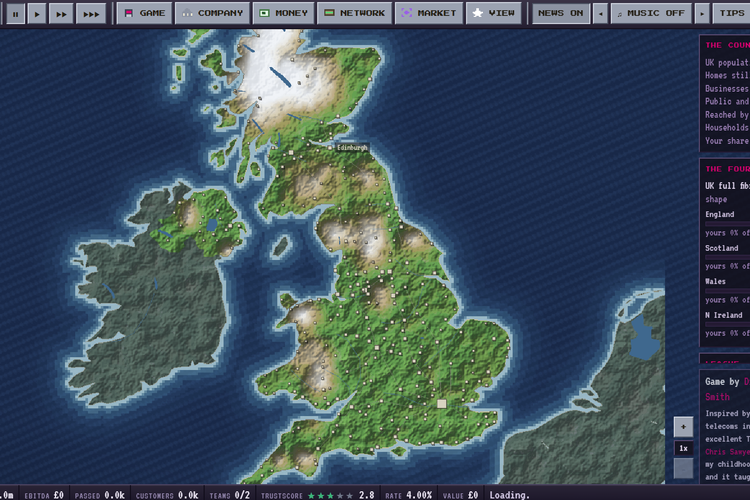 Management simulator game Fibre Tycoon lets you play as UK fiber developer
