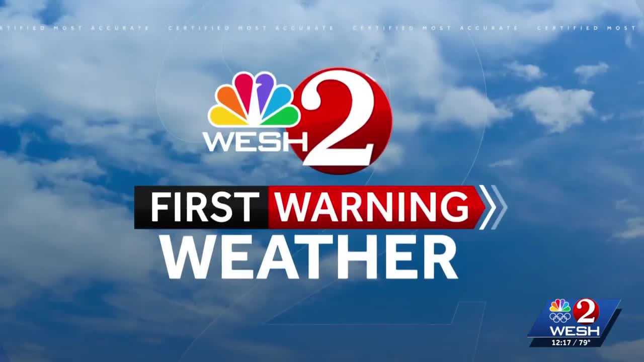 Severe thunderstorms moving across Central Florida
