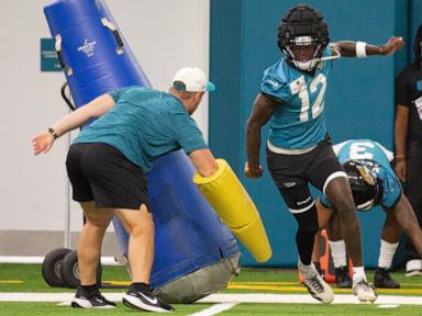 Jags 2-way player Travis Hunter returns stronger and fast after knee injury cuts short rookie year