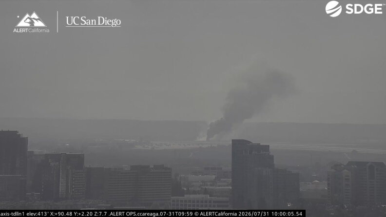 Military jet crashes near runway at MCAS Miramar base