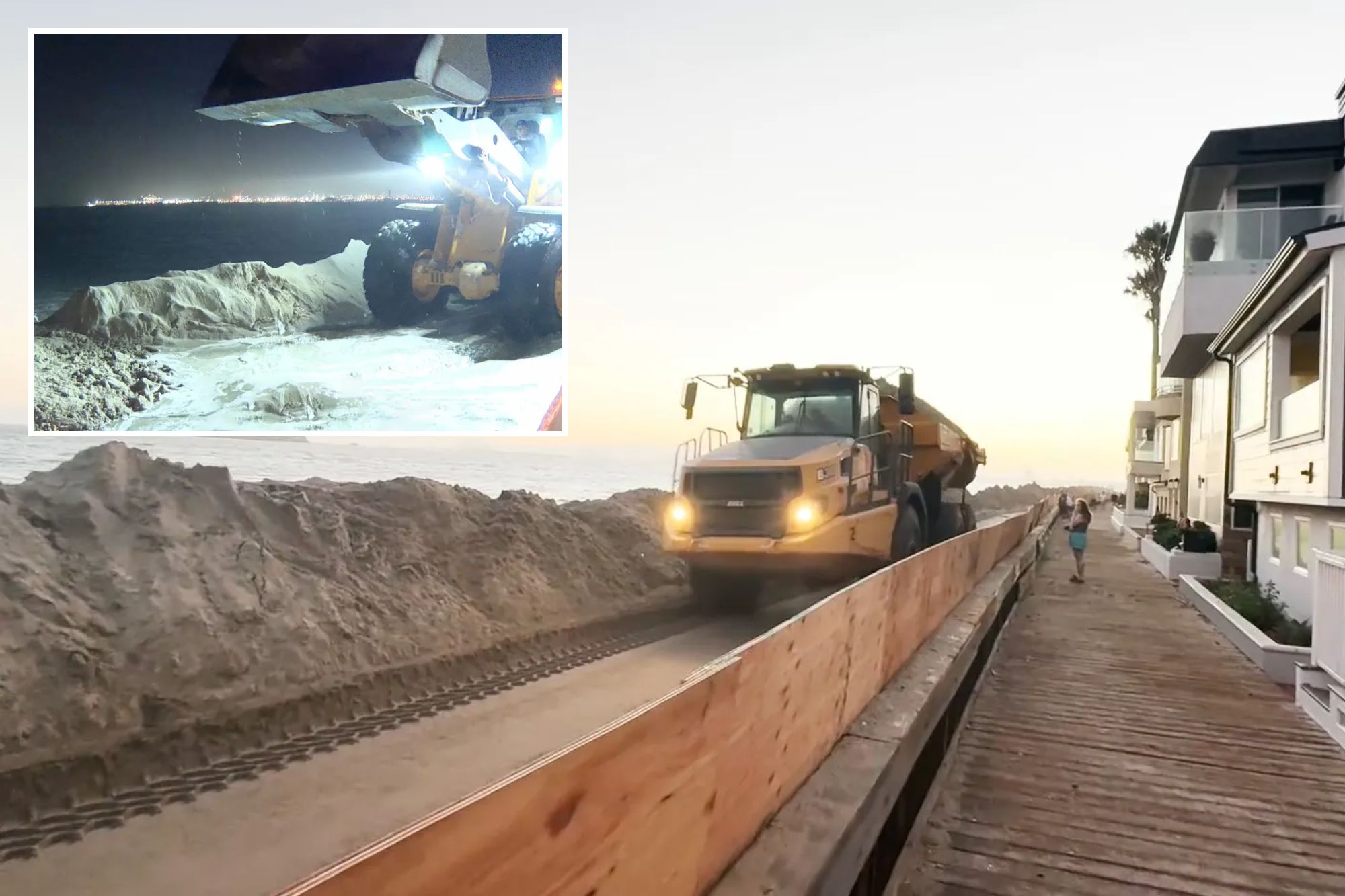 California beach city’s massive deadly wave defenses caught being built in wild video
