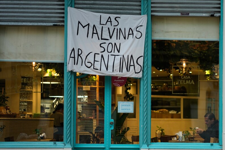 'The Malvinas are Argentine': A World Cup banner makes the Falkland Islands a cultural obsession