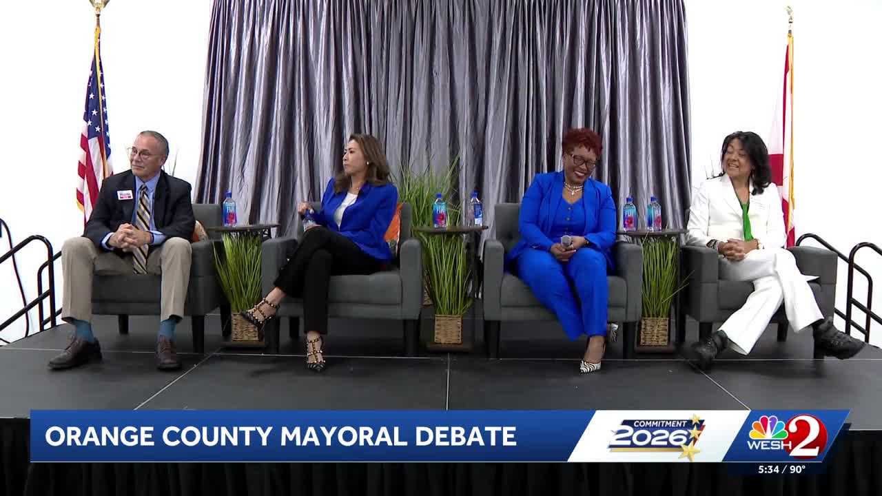 WESH moderates Orange County mayoral debate at Tiger Bay Club
