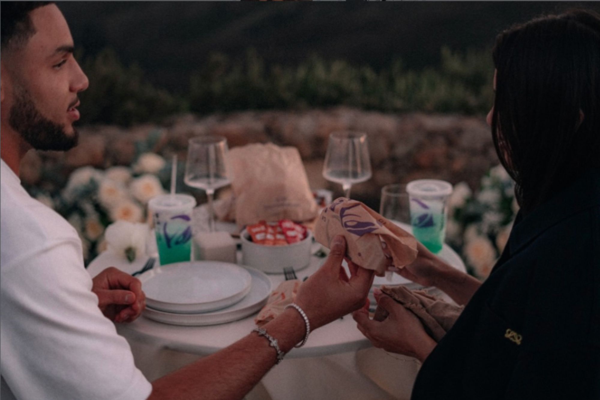 How Taco Bell became the center of Falcons star Drake London’s proposal