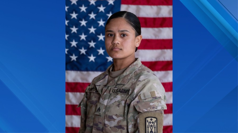 Tearful farewell from mother at funeral for fallen Queens war hero