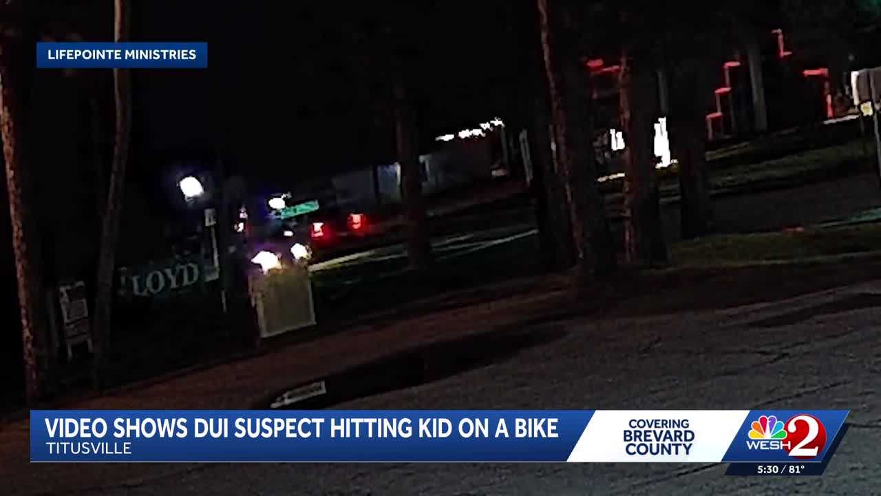 New video shows DUI suspect hit kid on bike in Titusville
