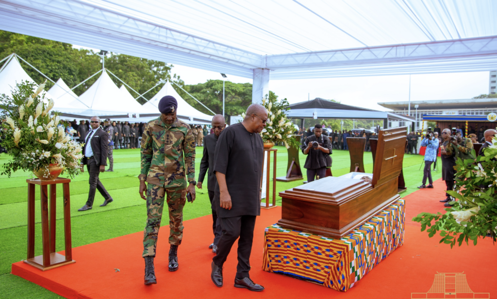Mahama leads nation in bidding farewell to James Victor Gbeho