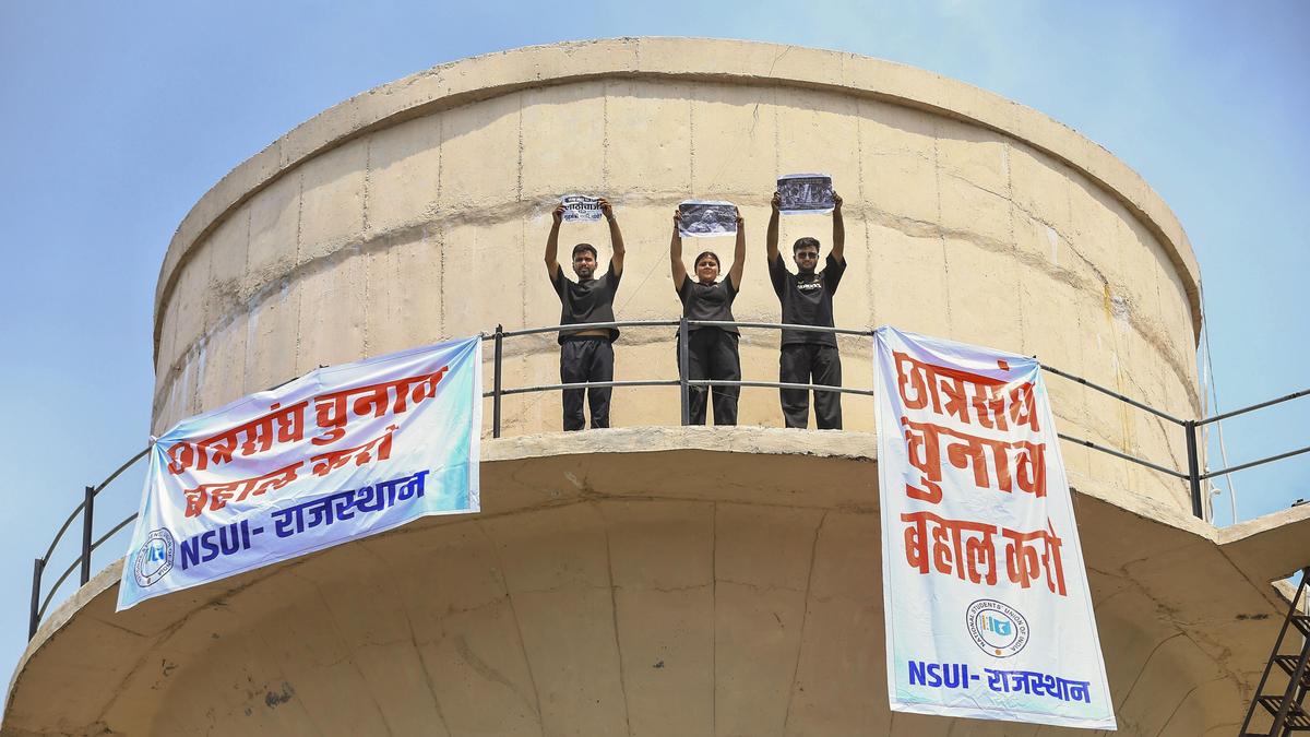 Agitation over student union polls intensifies in Rajasthan; NSUI leaders to meet Deputy CM