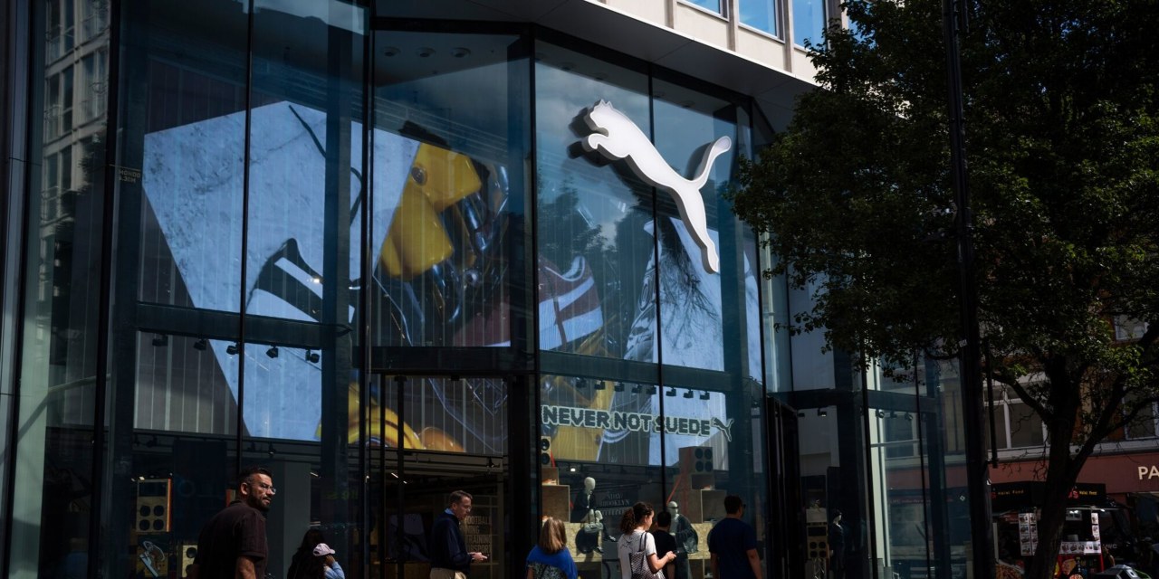 Puma Shares Slip on Soft Sales