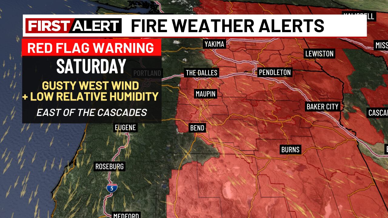 Extreme Fire Danger east of the Cascades