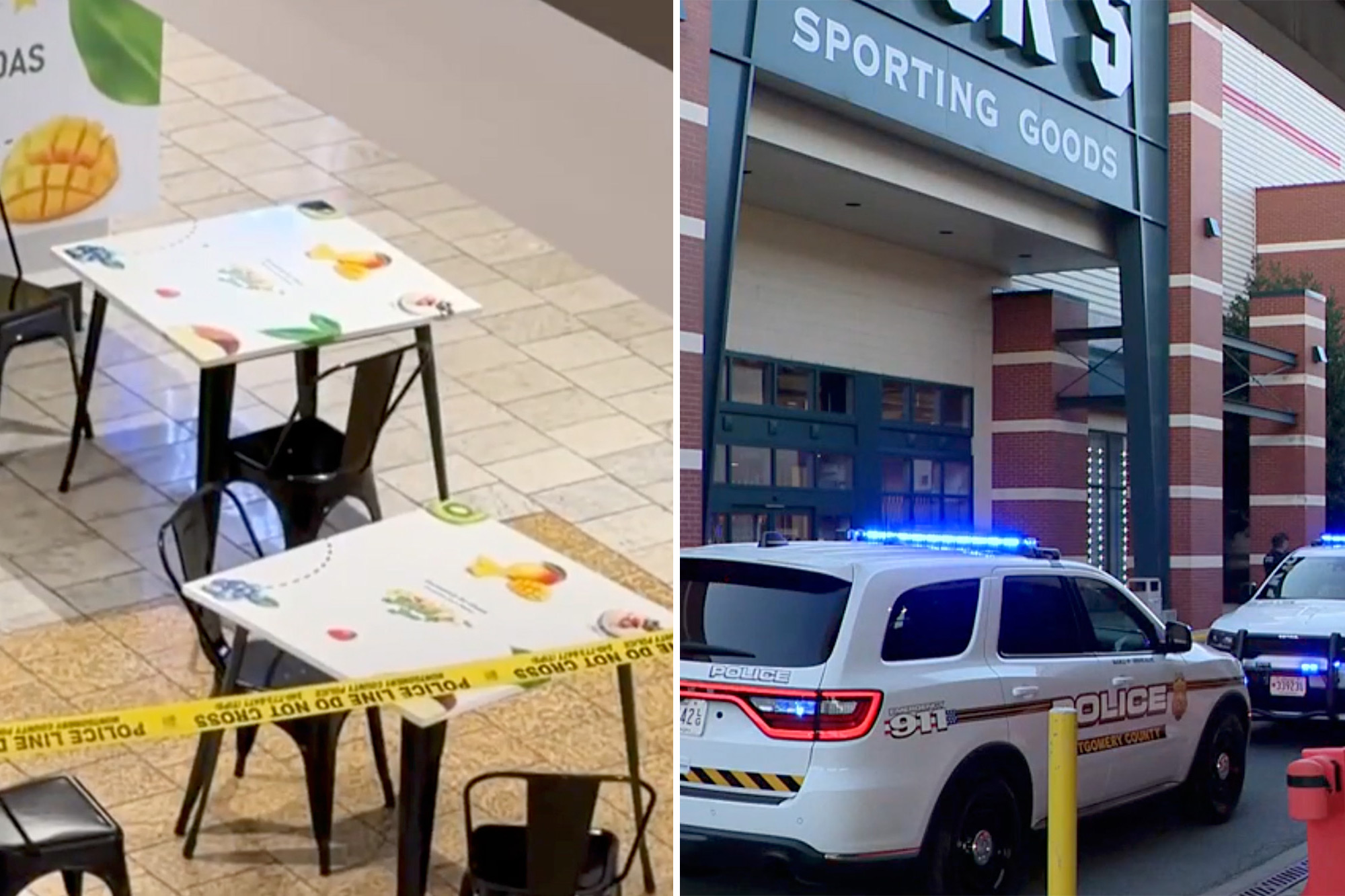 Chaos as teen shooter opens fire in crowded Maryland mall, injuring 13-year-old boy, video shows