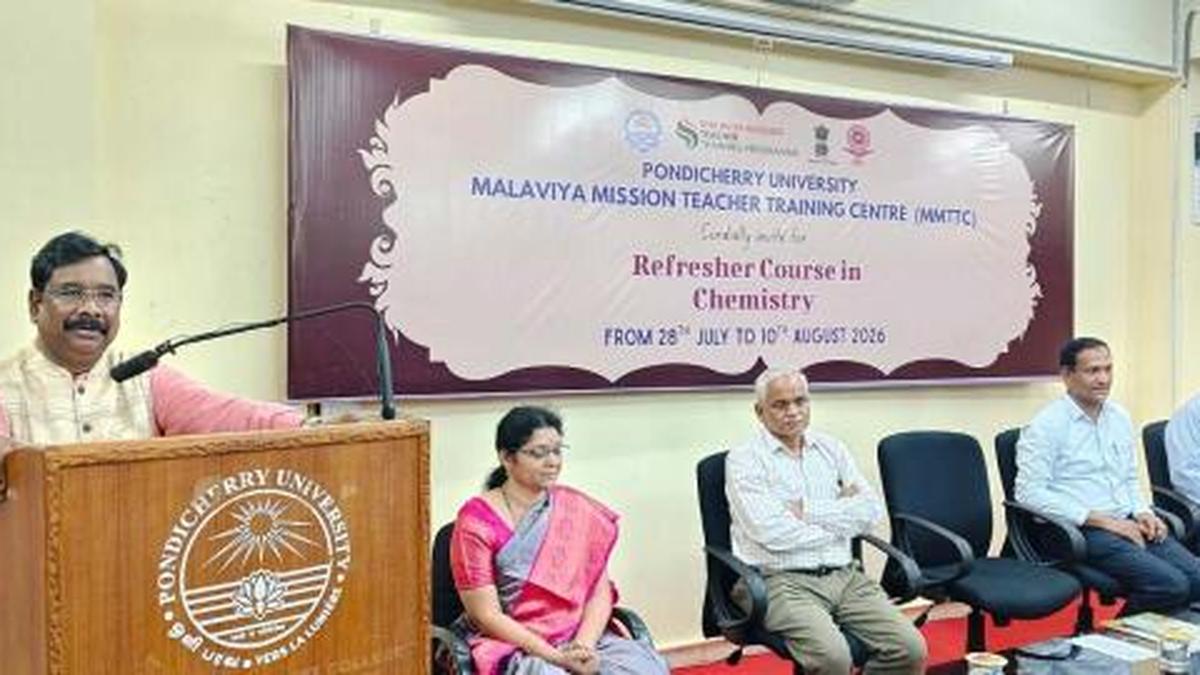 Pondicherry University refresher course for teachers