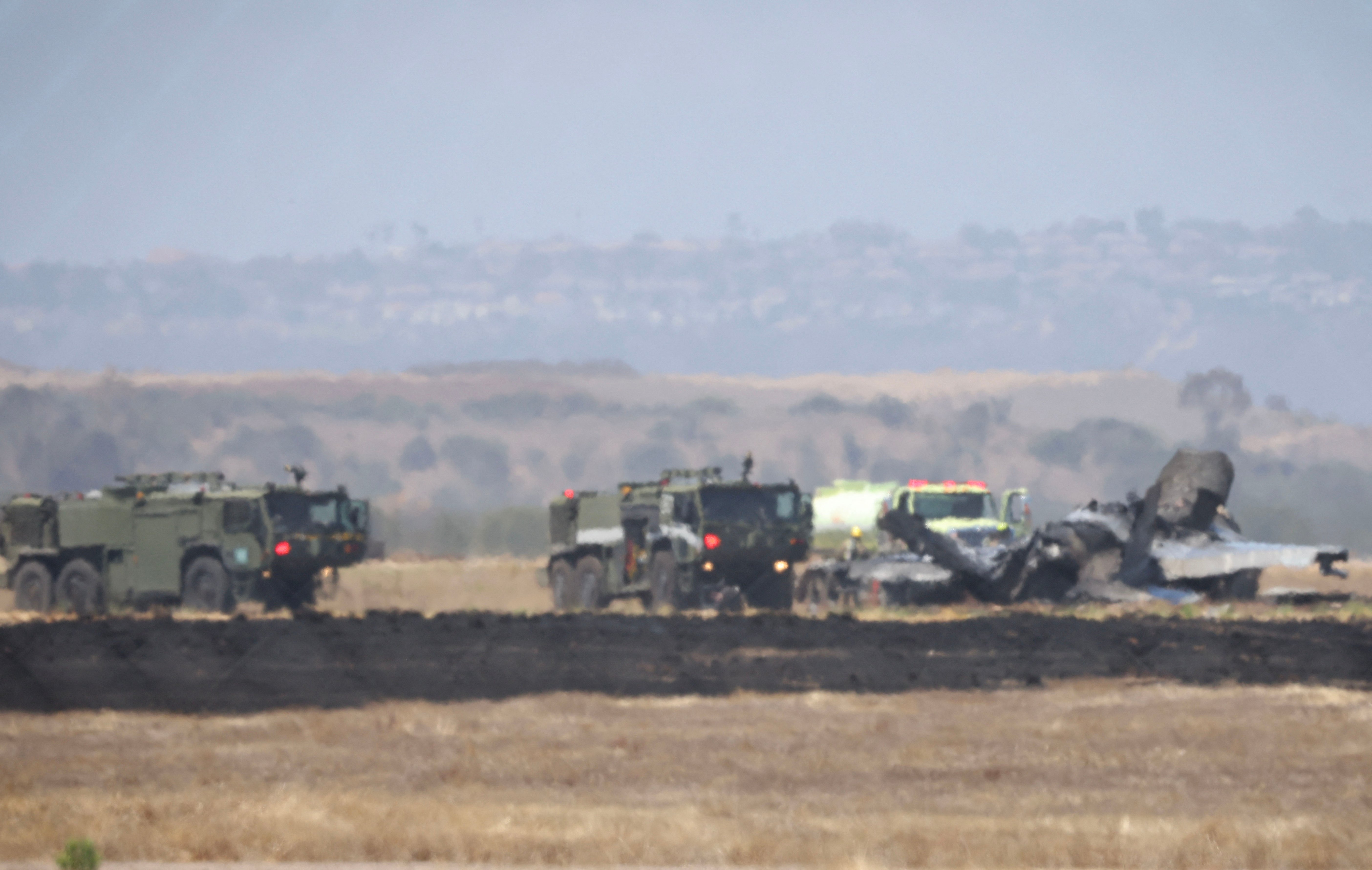 US Military Fighter Jet Crashes At California Air Base, Pilot Ejected