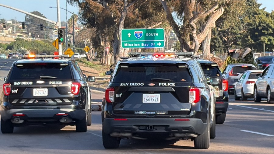 Motorcyclist injured after allegedly running red light in Pacific Beach, broadsides vehicle