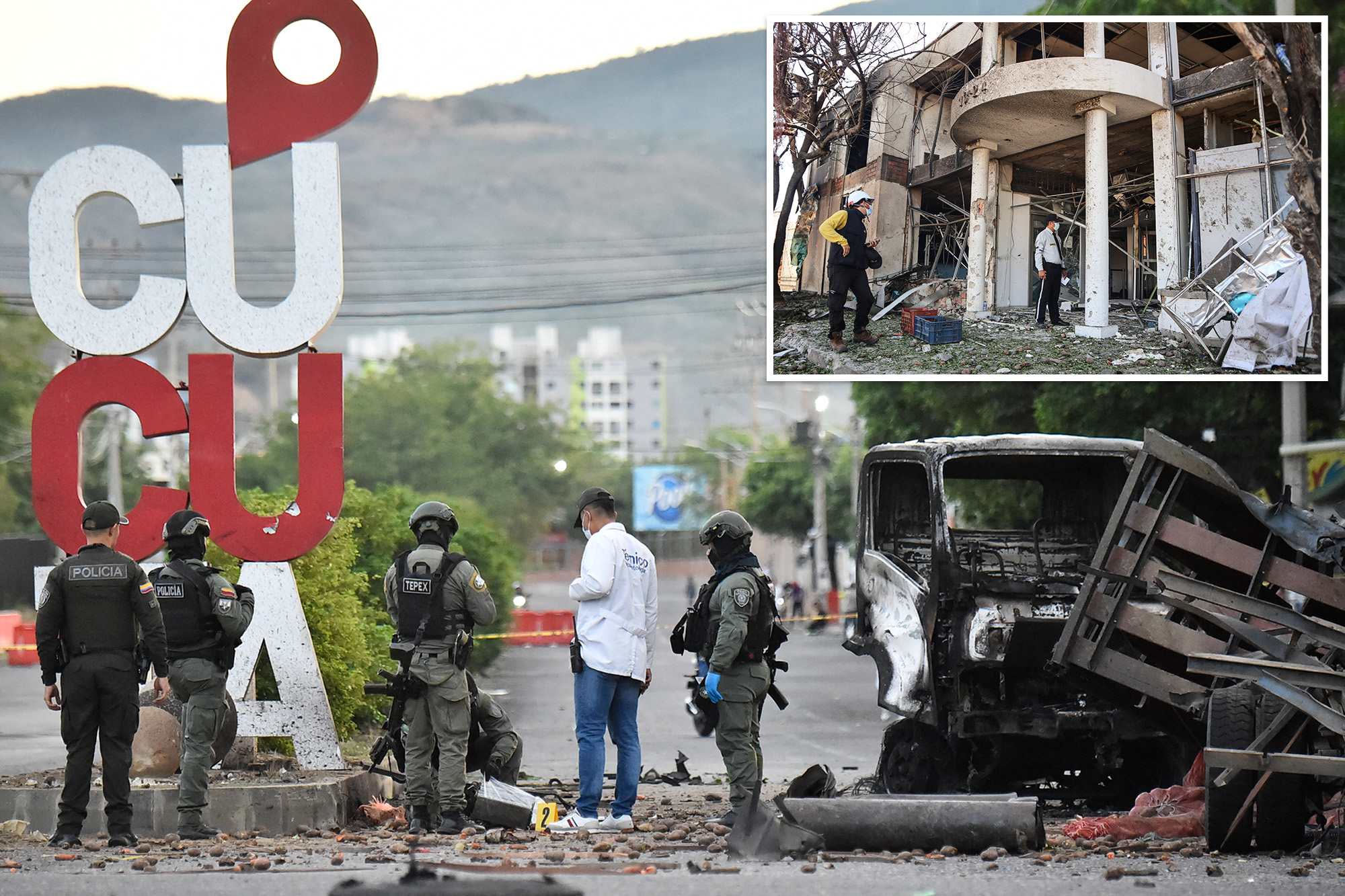 Colombian rebel group’s ‘vile terrorist attack’ injures 11, kills dog