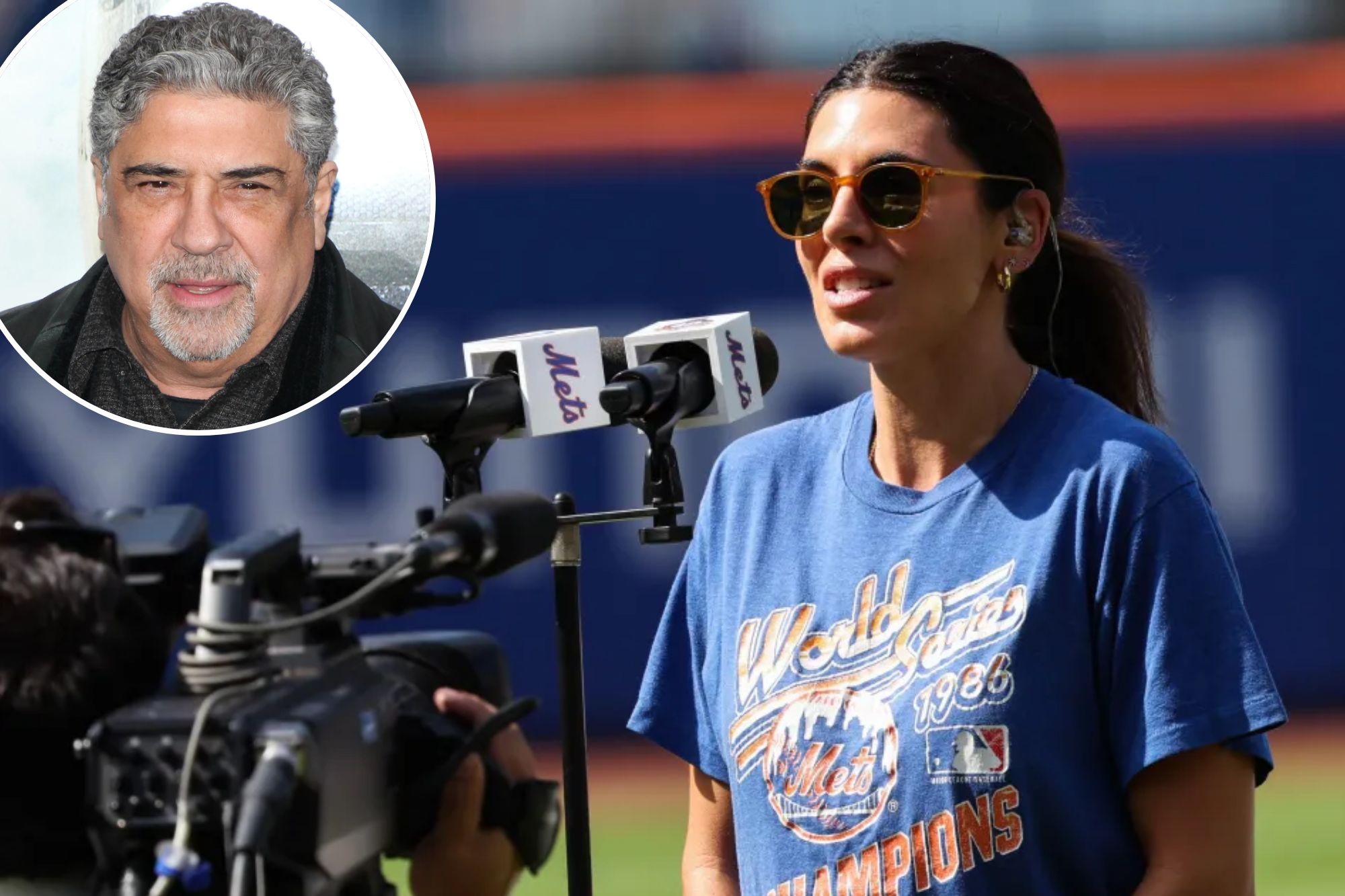 Jamie-Lynn Sigler sings national anthem at Mets game on same day ‘Sopranos’ star Vincent Pastore dies