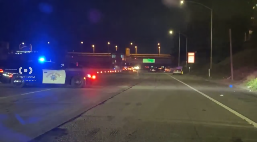 1 dead after car collides with pedestrian on 210 Freeway
