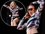 Melanie C, 52, showcases her taut abs and gym-honed legs in futuristic ensemble at Brighton Pride as she returns home after Ibiza honeymoon
