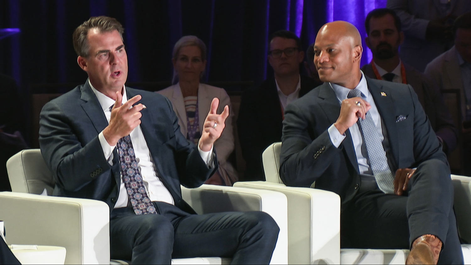 Govs. Kevin Stitt and Wes Moore say civility can win general elections but primaries promote partisanship