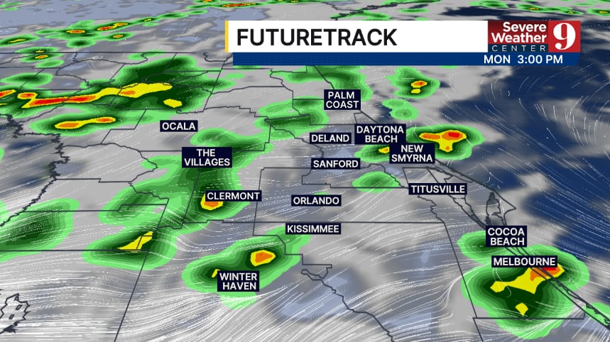 More rain and storms coming to Central Florida early this workweek
