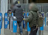 Moment fare dodger who went on £2,200 worth of Elizabeth line journeys without paying a penny is caught by TfL investigators