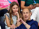 Charlotte's 'rarely seen' bond with Edward! Kate and William's daughter, 11, 'clearly adores' Duke of Edinburgh as pair watch Commonwealth Games together (while Louis snags sweet from his great-uncle)