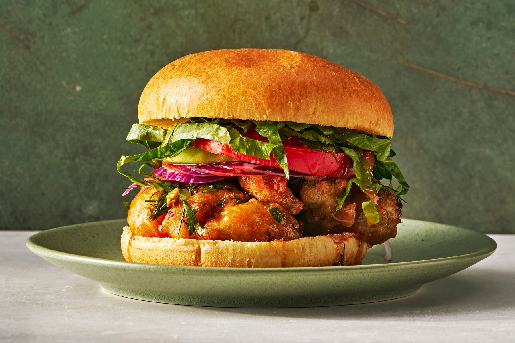 Crispy mushroom sandwiches