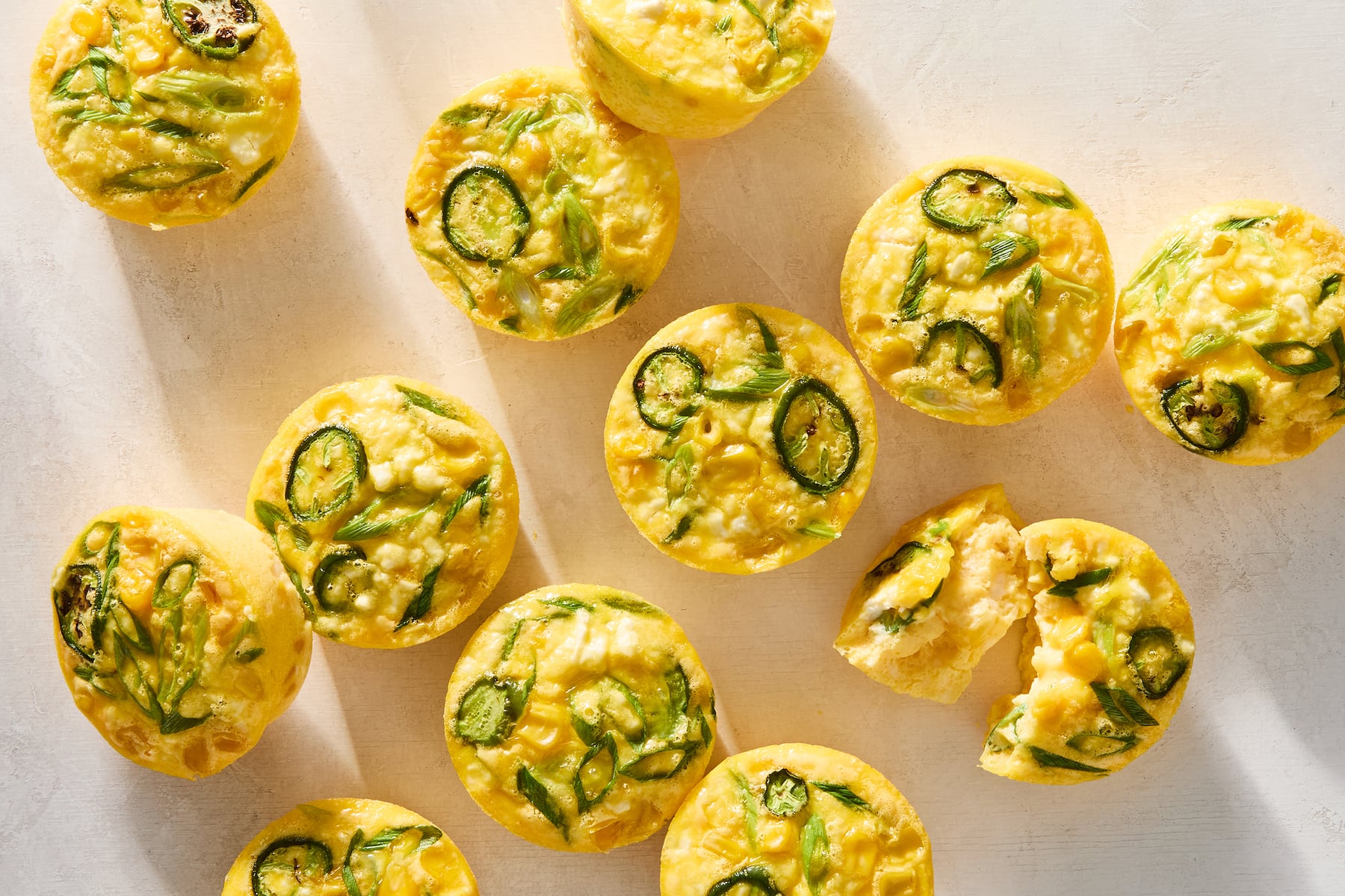 Corn and jalapeño egg bites