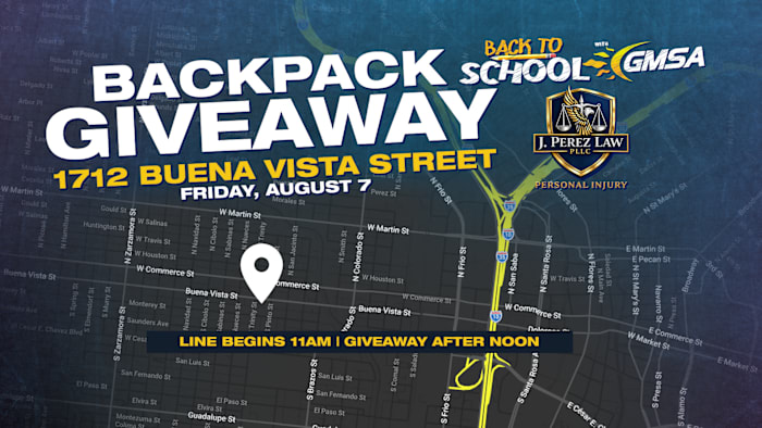 Get Back-to-School Ready: GMSA Backpack Giveaway with J. Perez Law, PLLC