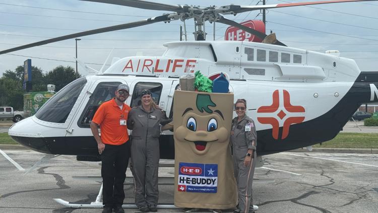 Kids get opportunity to see emergency medical helicopter up close at H-E-B Kids Day in Tomball