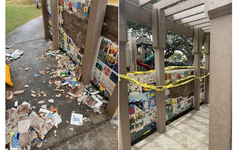 Student artwork vandalized at Aikahi Elementary School