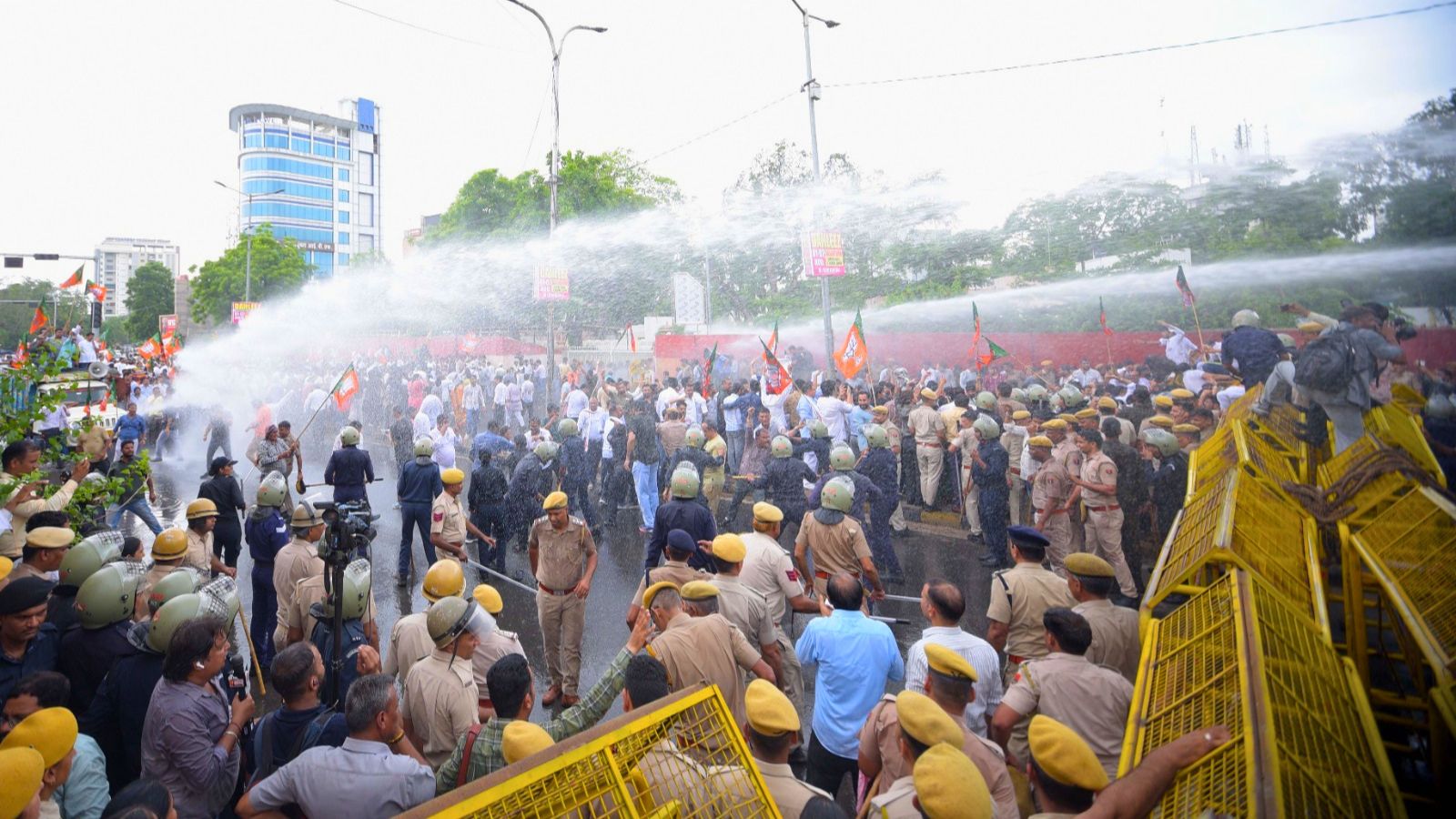 ‘Strike from police water cannon’ led to protester’s death, claims Karni Sena, threatens Rajasthan bandh