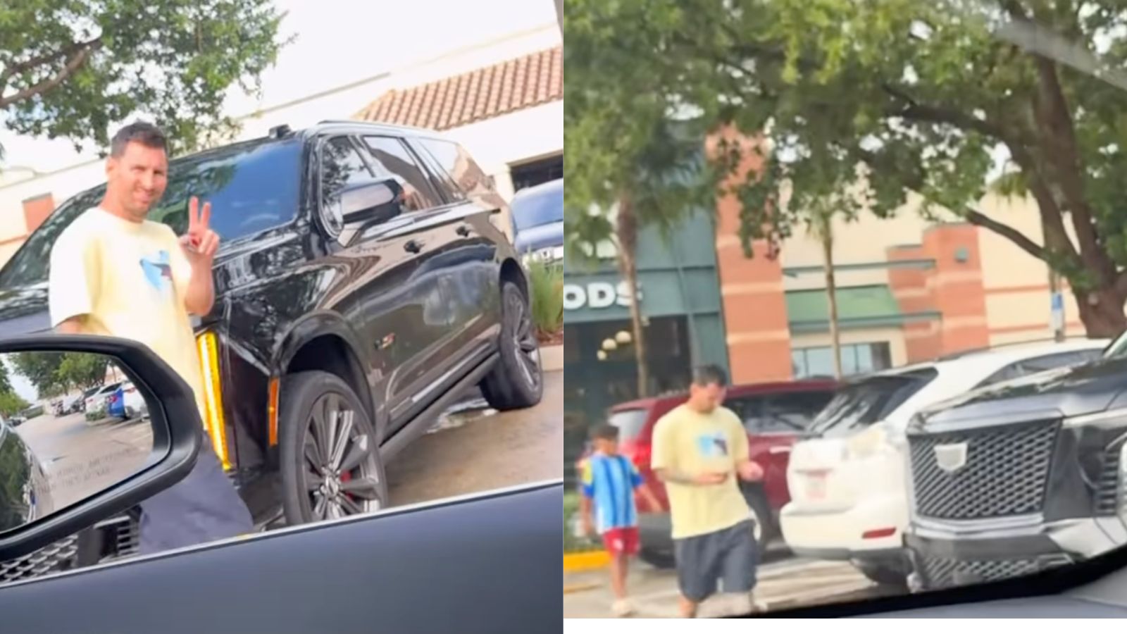 No security, flip-flops, and a Cadillac: Lionel Messi spotted outside community store in Florida